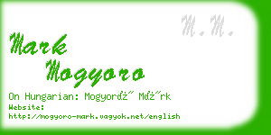 mark mogyoro business card